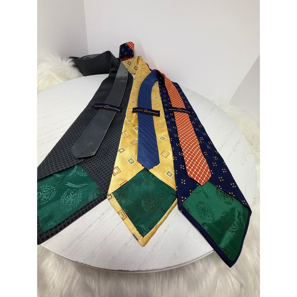Tommy Hilfiger Mens Tie Lot Silk Blend Neckties Multiple Patterns - Picture 15 of 16